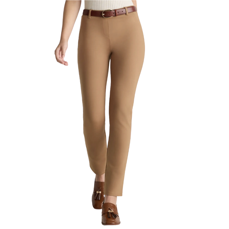 Ultra-Stretch Ponte Straight-Leg Pants